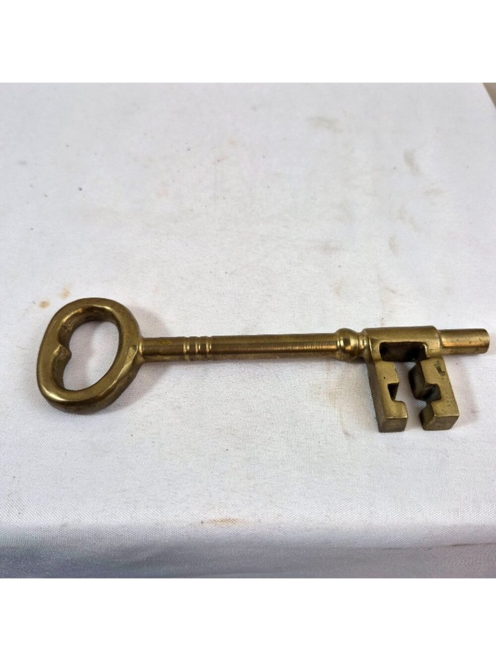 Vintage Solid Brass Skeleton Key Large 6 inch Decorative Lock Key Steam Punk
